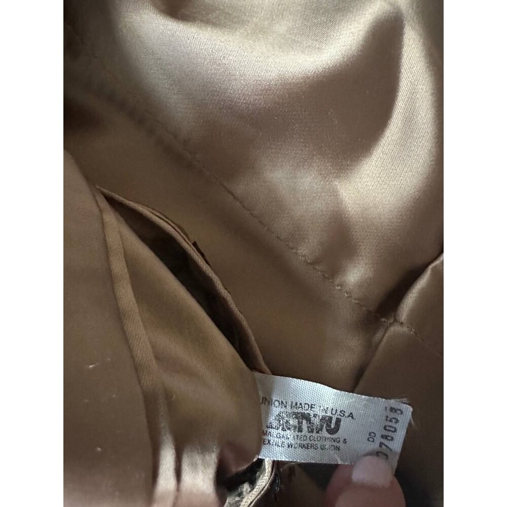 Jos. A. Bank Top Coat Wool Camel Tan Tailored Fit Made in USA executive collect - Picture 10 of 16